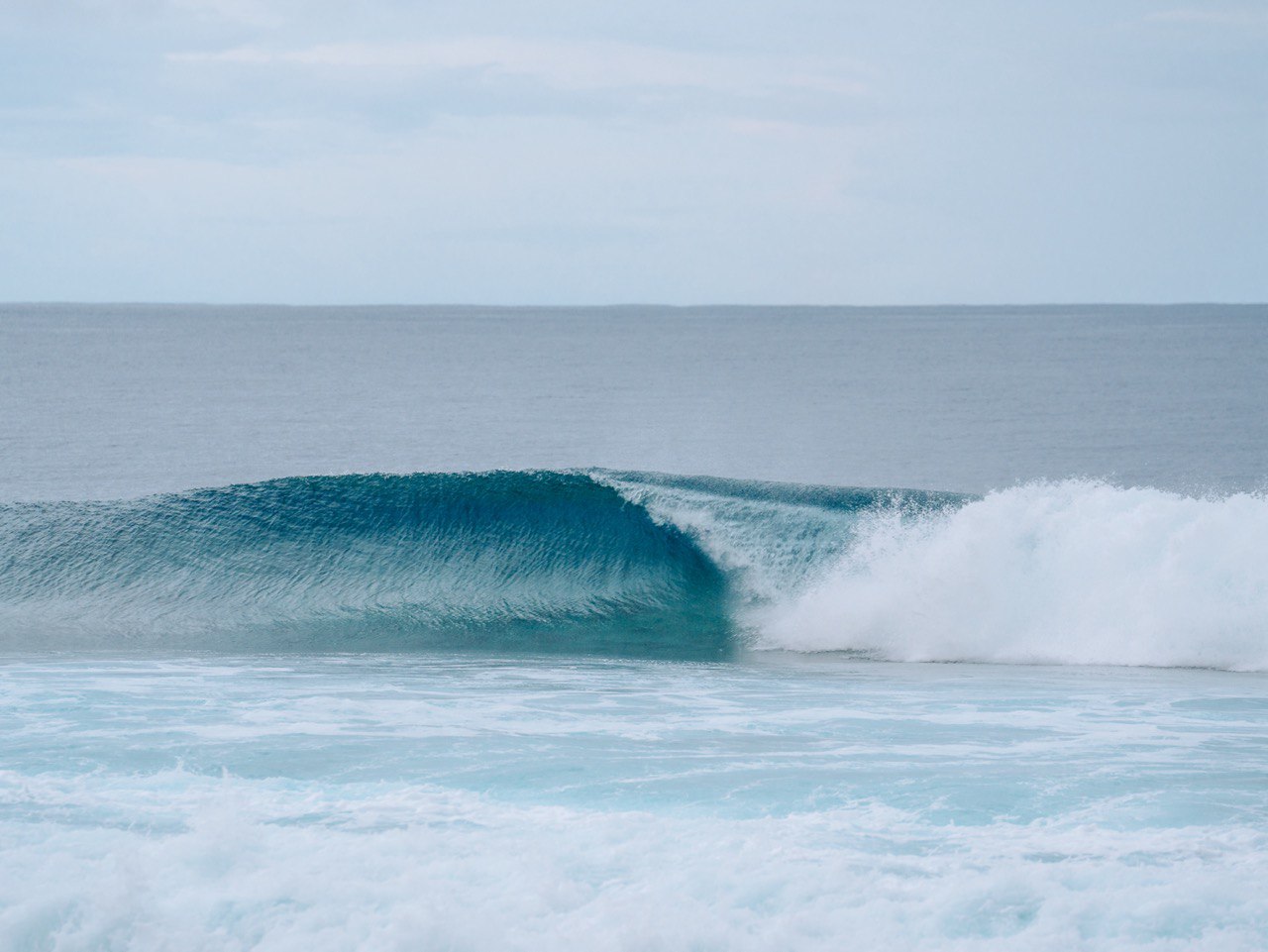 Student practicing surf techniques